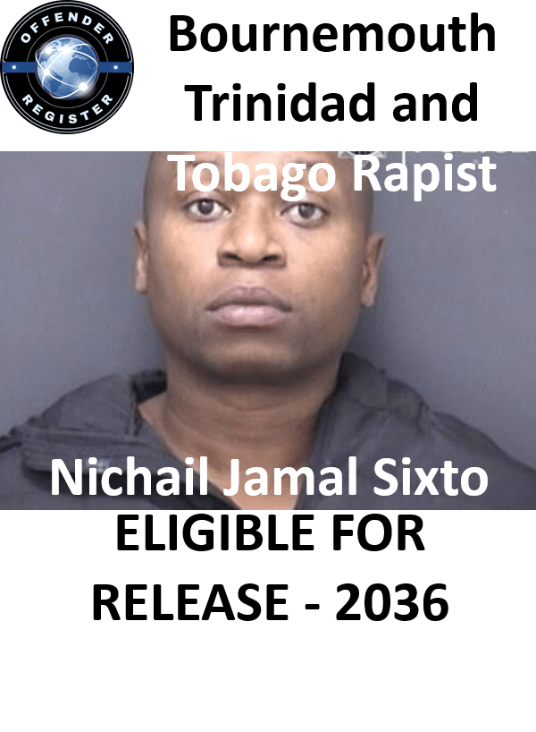 nichail jamal sixto bournemouth trinidad and tobago rapist