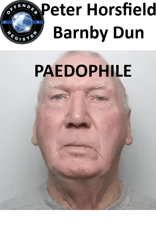 peter horsfield barnby dun paedophile child rapist