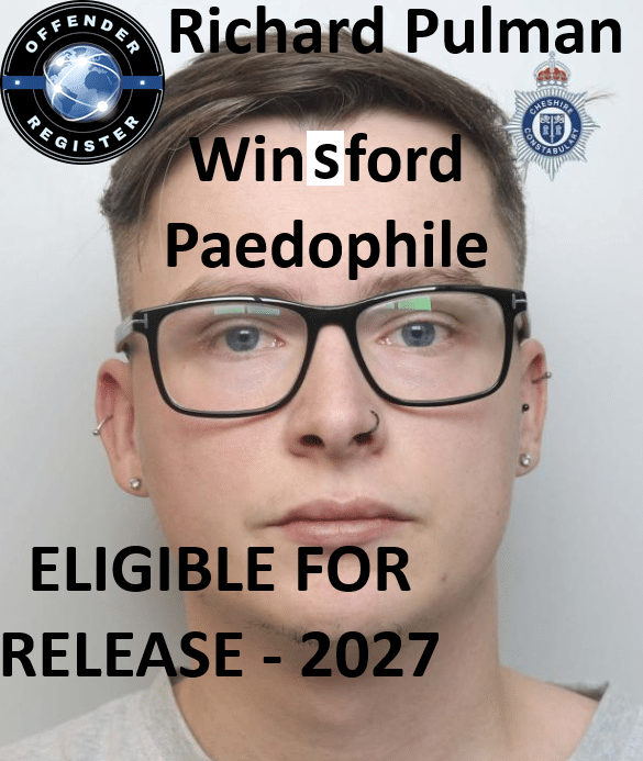 richard pulman winsford paedophile child sex offender