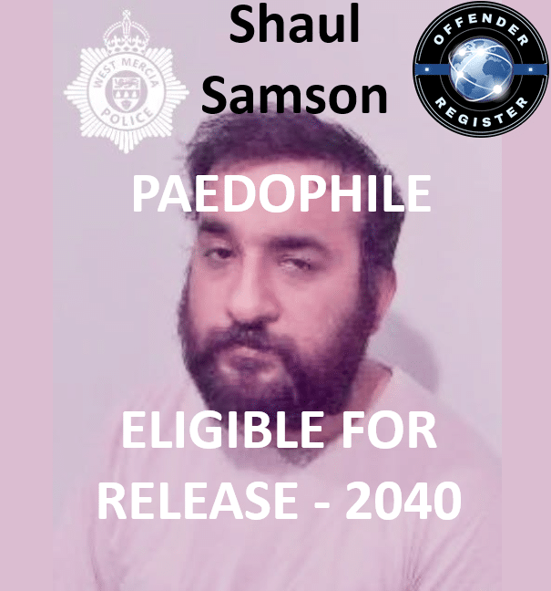shaul samson evesham paedophile child rapist