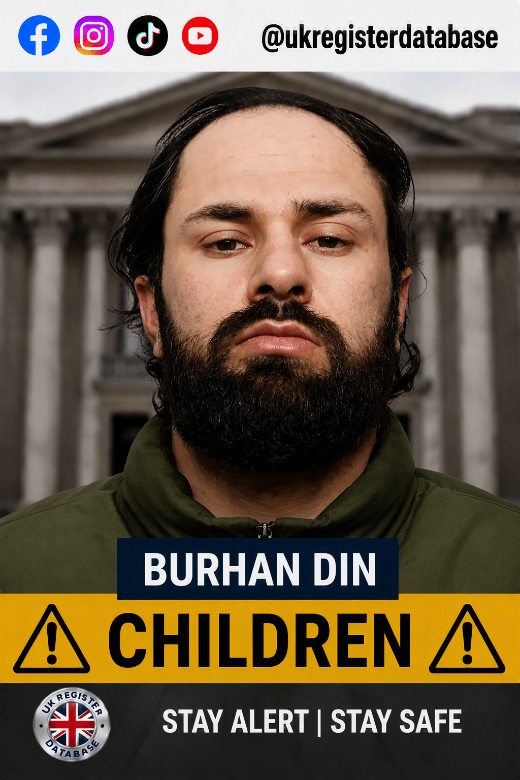 Burhan Din Jailed for 14 Years for Online Child Grooming, Rape, and Perverting the Course of Justice in Bradford