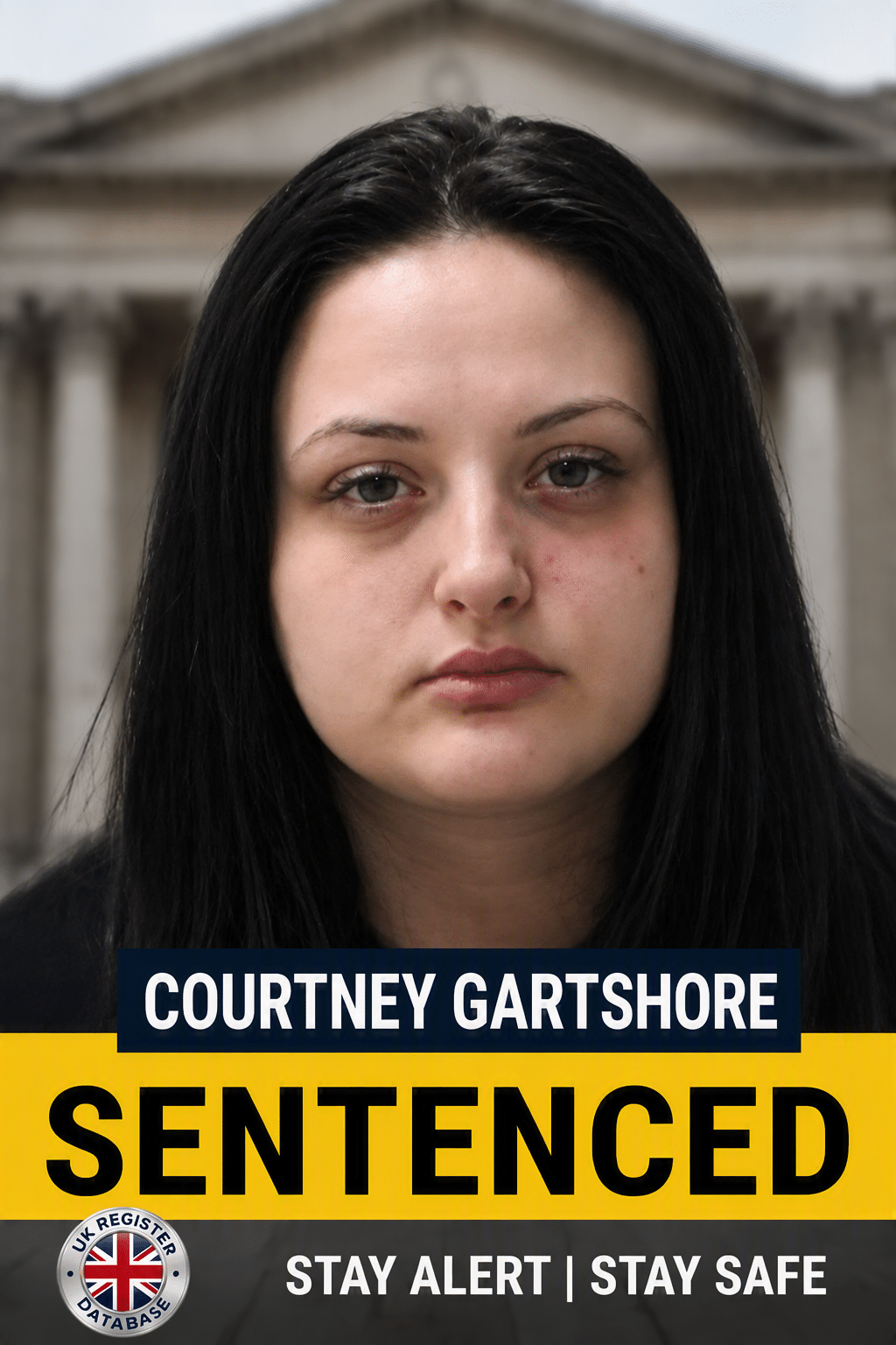 COURTNEY GARTSHORE FROM PETERHEAD JAILED Courtney Gartshore Jailed for Six Years for Culpable Homicide of Baby Daughter in Aberdeenshire
