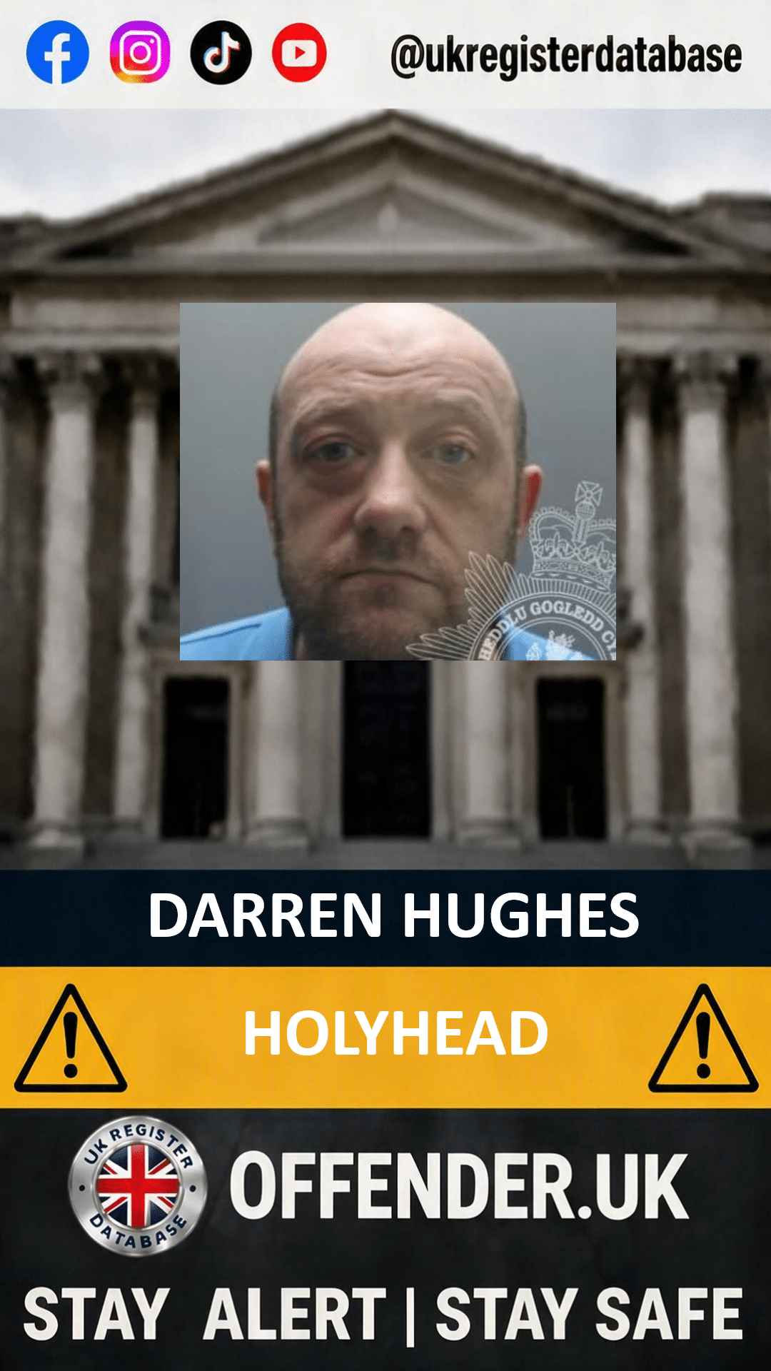 Darren Hughes Jailed for Child Sex Offences and Threats