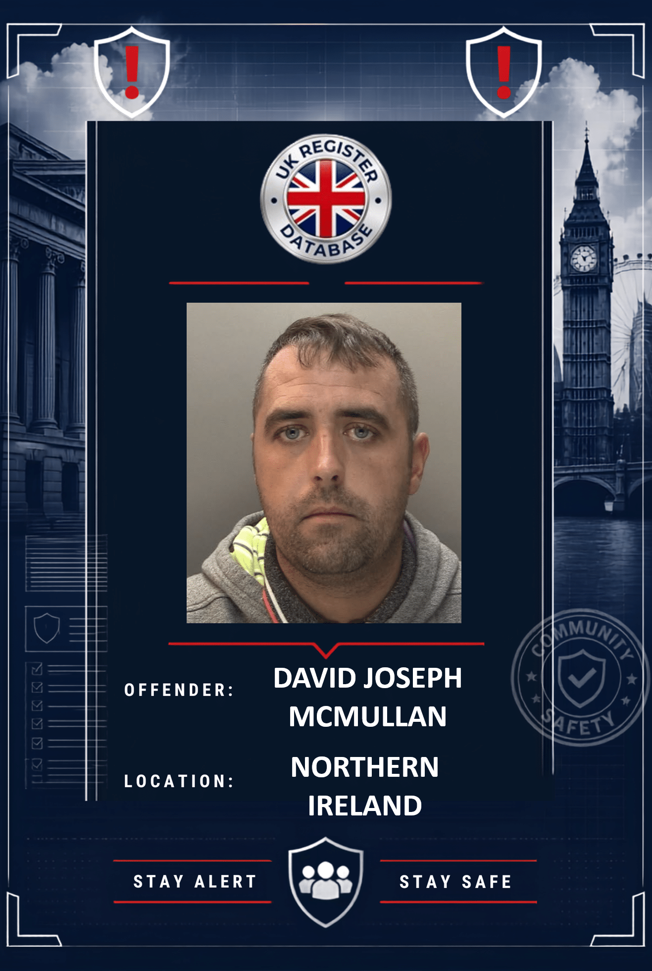 DAVID JOSEPH MCMULLAN WIRRAL JAILED FOR 19 YEARS FOR RAPE OF A CHILD David Joseph McMullan Jailed for 19 Years for Child Rape