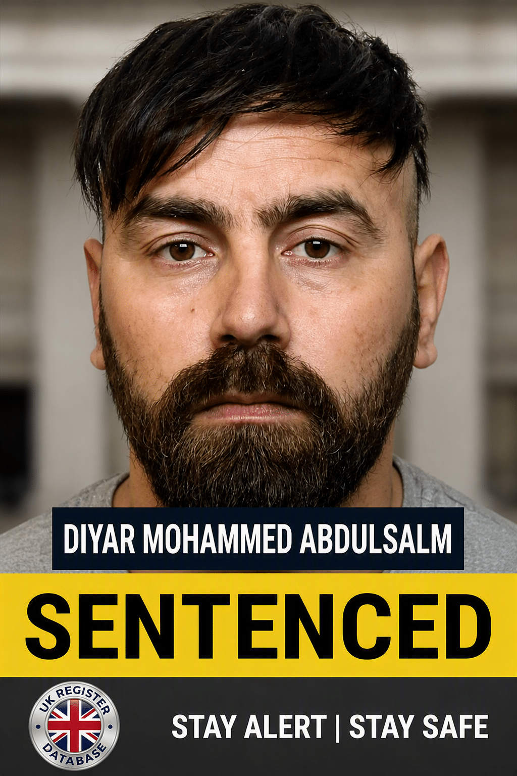 DIYAR MOHAMMED ABDULSALM FROM WINSFORD JAILED Diyar Mohammed Abdulsalm Jailed for 11 Years for Rape in Winsford