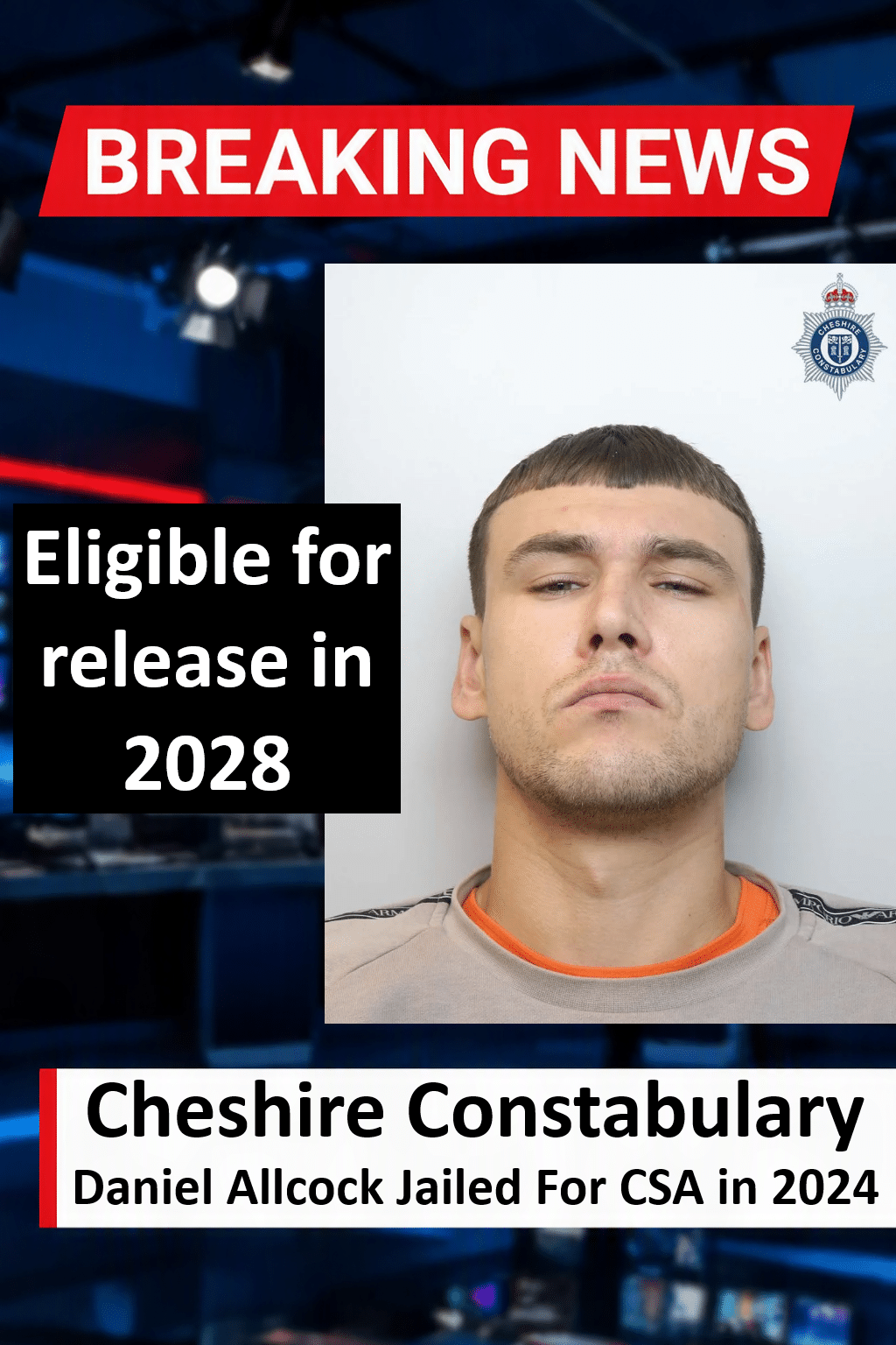 Daniel Allcock Jailed for 6 Years for Crewe CSA