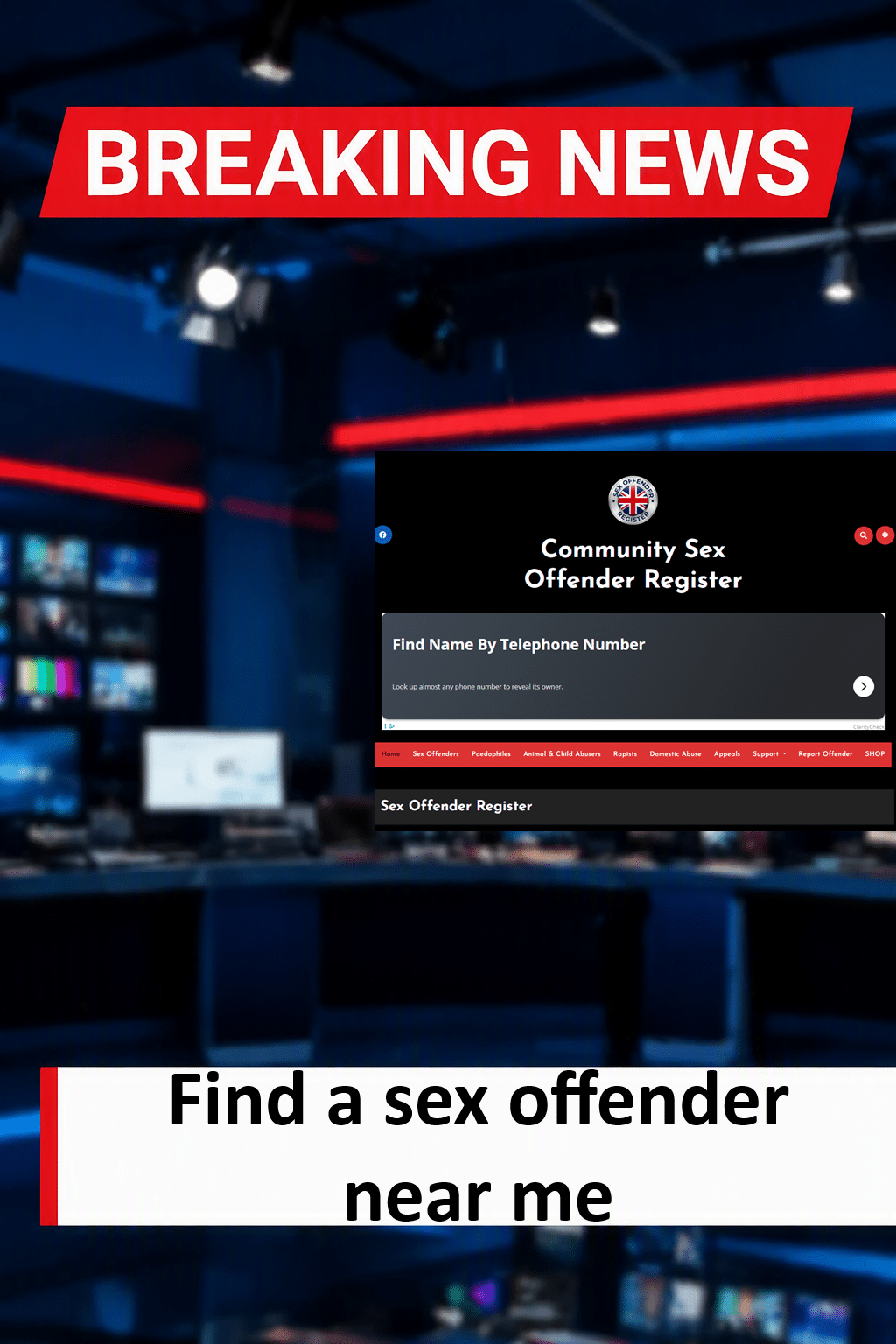 Find a sex offender near me