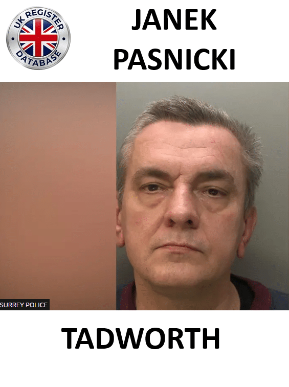 JANEK PASNICKI TADWORTH COERCIVE AND CONTROLLING BEHAVIOUR Janek Pasnicki Sentenced to Three Years' Imprisonment for Coercive and Controlling Behaviour