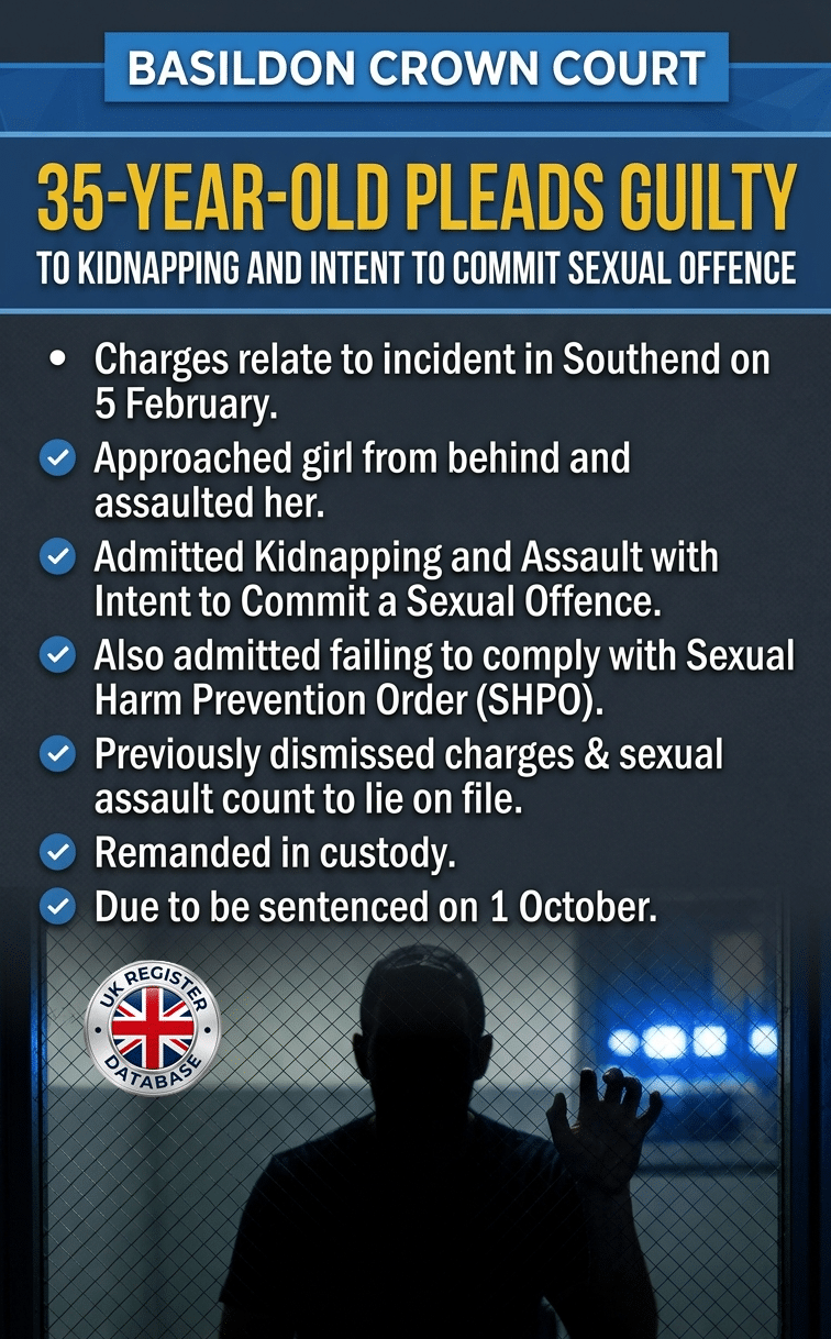 KIERAN MANSFIELD FROM LEIGH-ON-SEA CONVICTED AT BASILDON CROWN COURT KIERAN MANSFIELD FROM LEIGH-ON-SEA CONVICTED AT BASILDON CROWN COURT