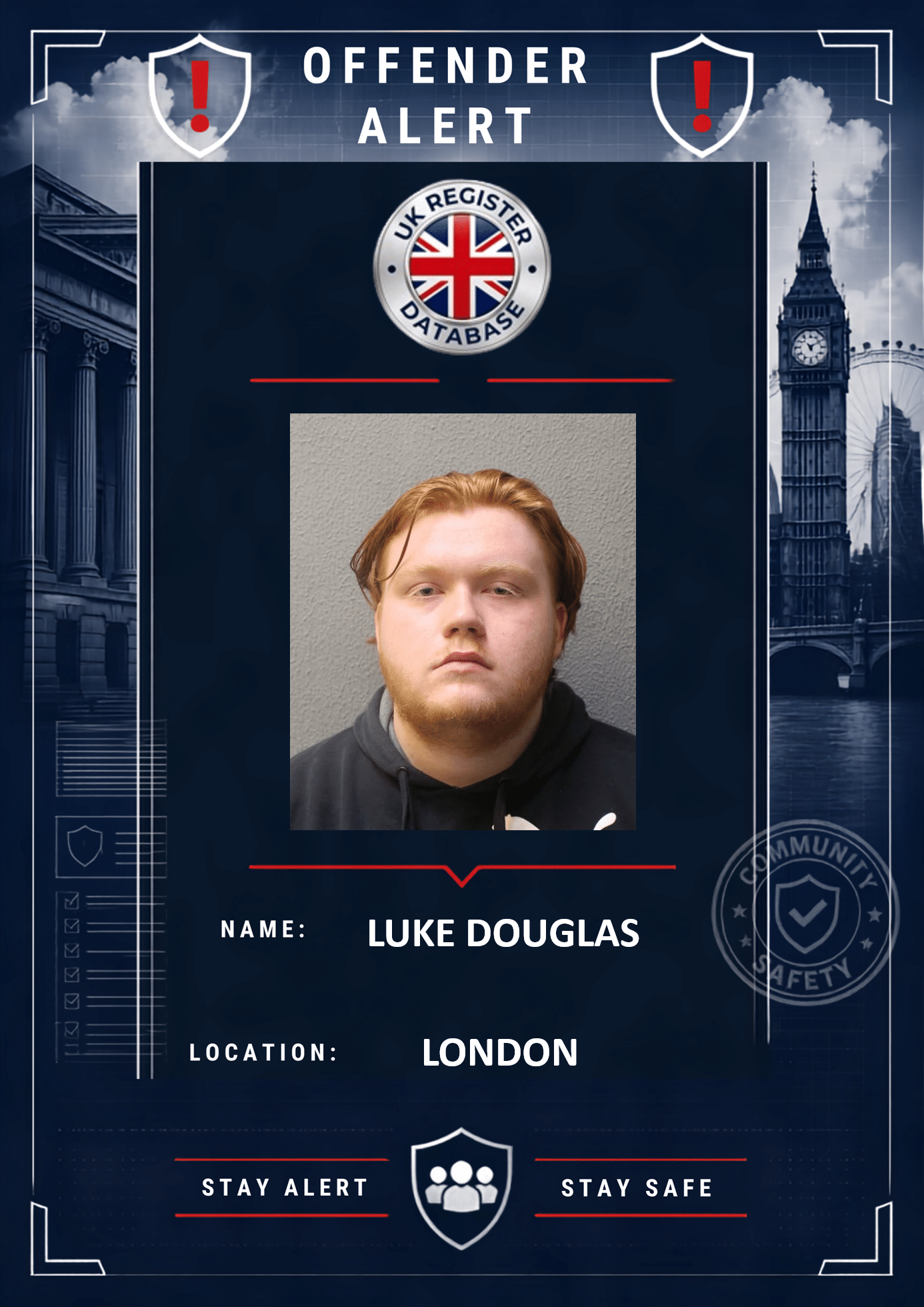 LUKE DOUGLAS LONDON JAILED FOR FOUR YEARS FOR ISLINGTON ATTACK Luke Douglas Jailed for Four Years for Serious Assault in Islington
