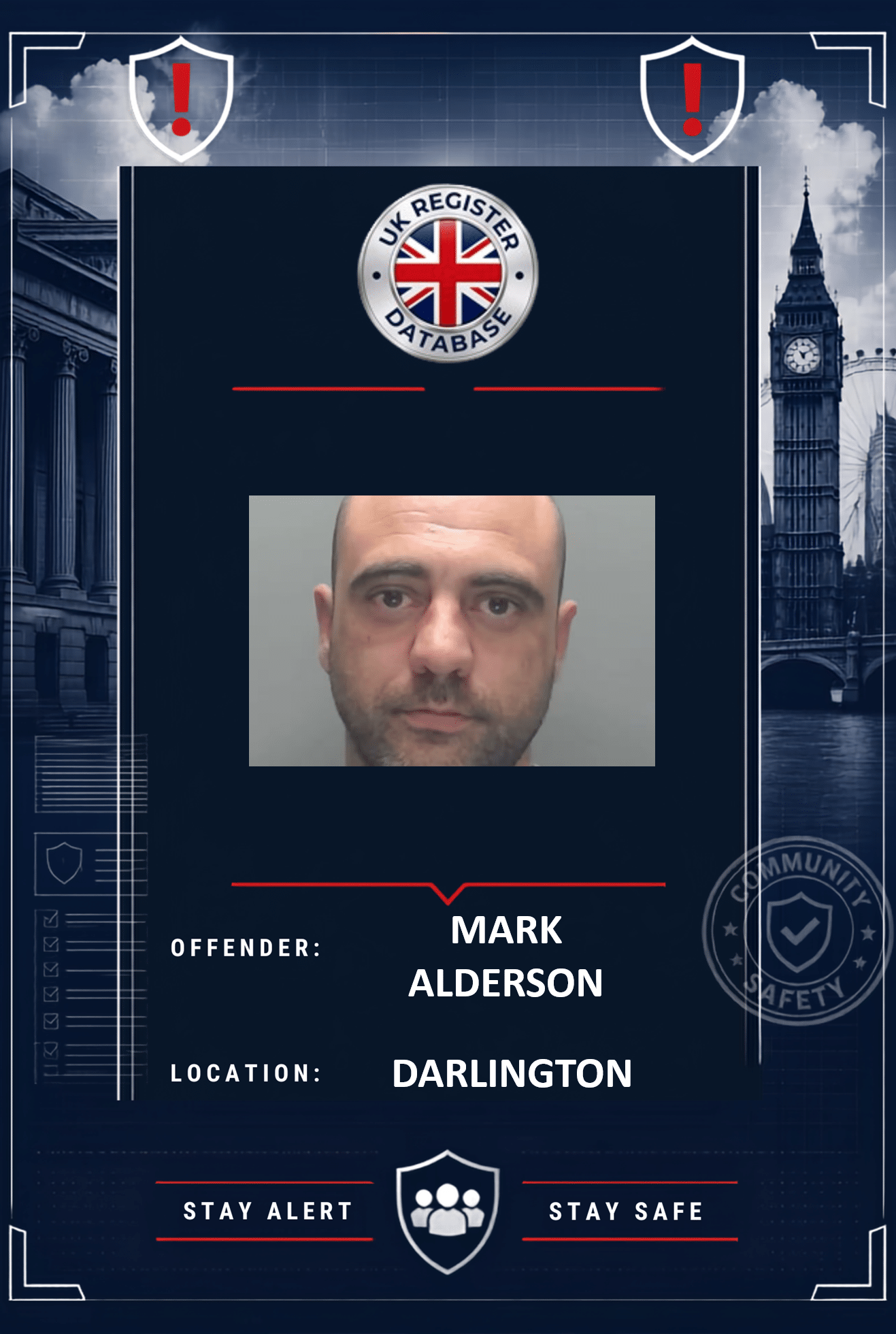 Mark Alderson Jailed for Nine Years for Rape of Schoolgirl