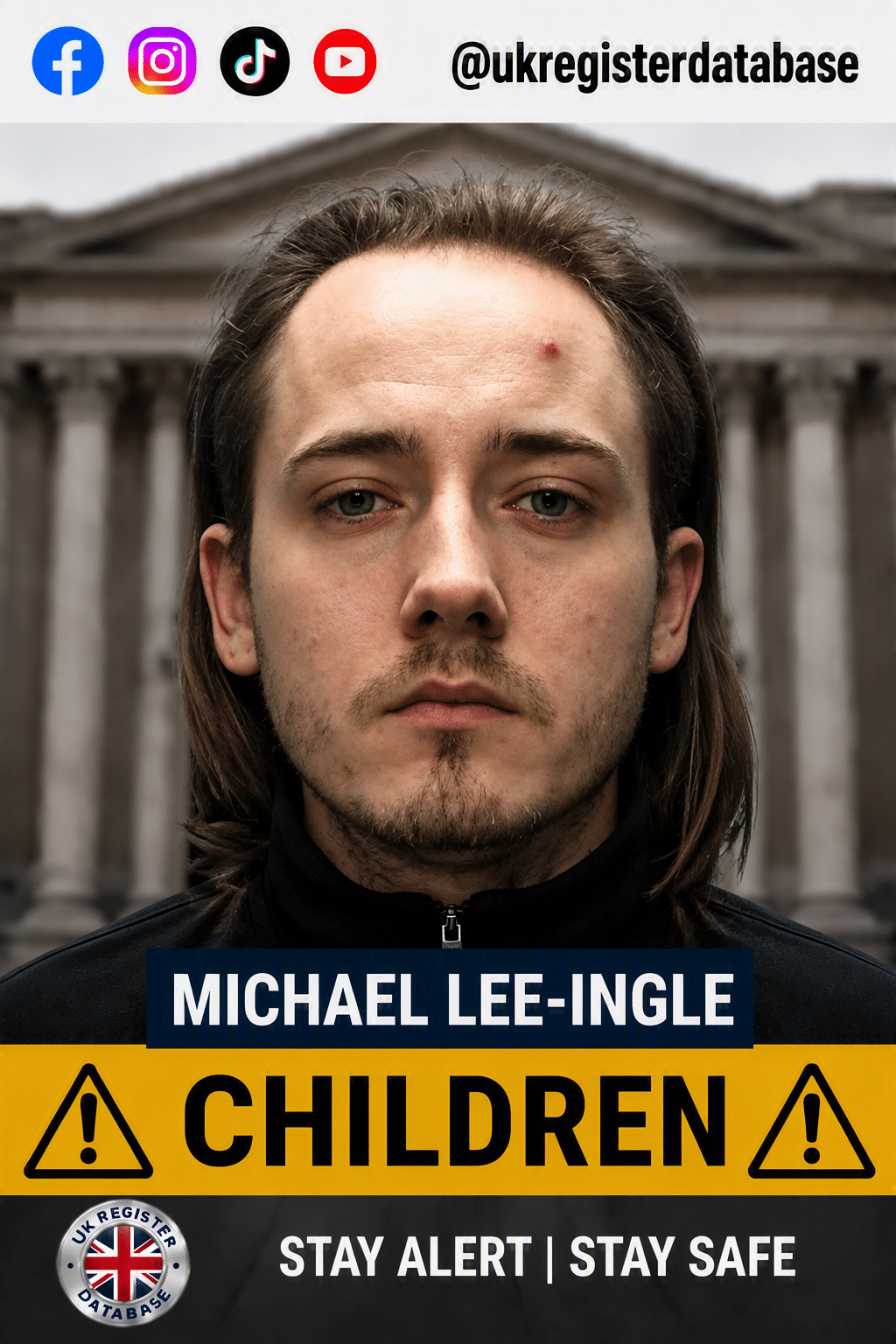 MICHAEL LEE-INGLE FROM NOTTINGHAM JAILED Michael Lee-Ingle Jailed for 18 Years for Child Rape and Sexual Abuse of Three Victims in Nottingham