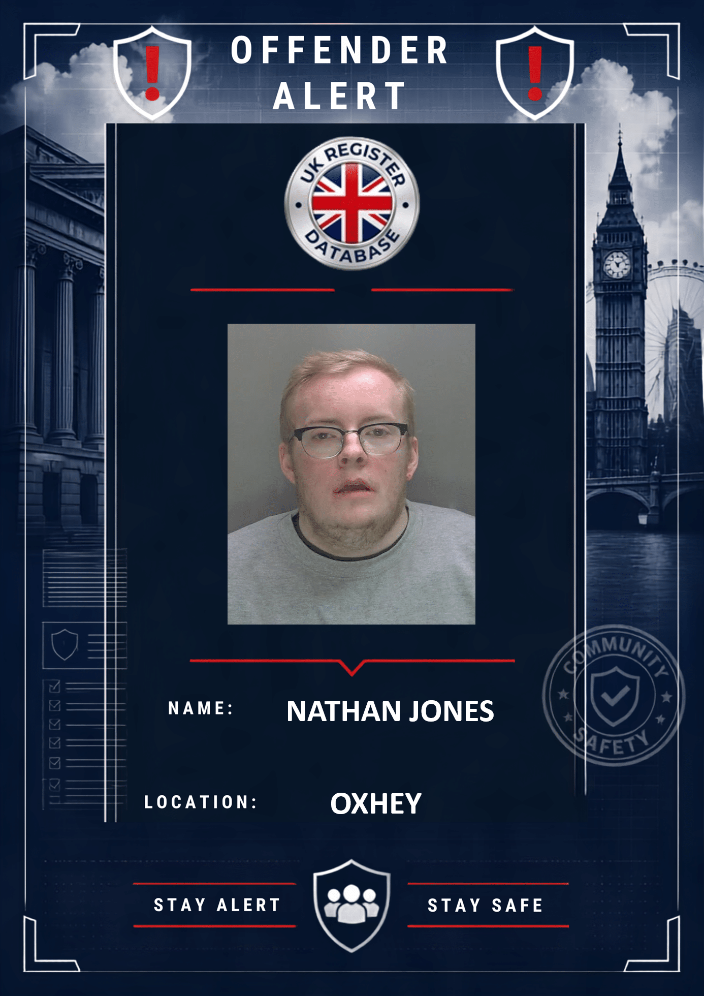 NATHAN JONES OXHEY JAILED FOR TWO YEARS FOR CHILD SEXUAL ASSAULT Nathan Jones Jailed for Two Years for Child Sexual Abuse