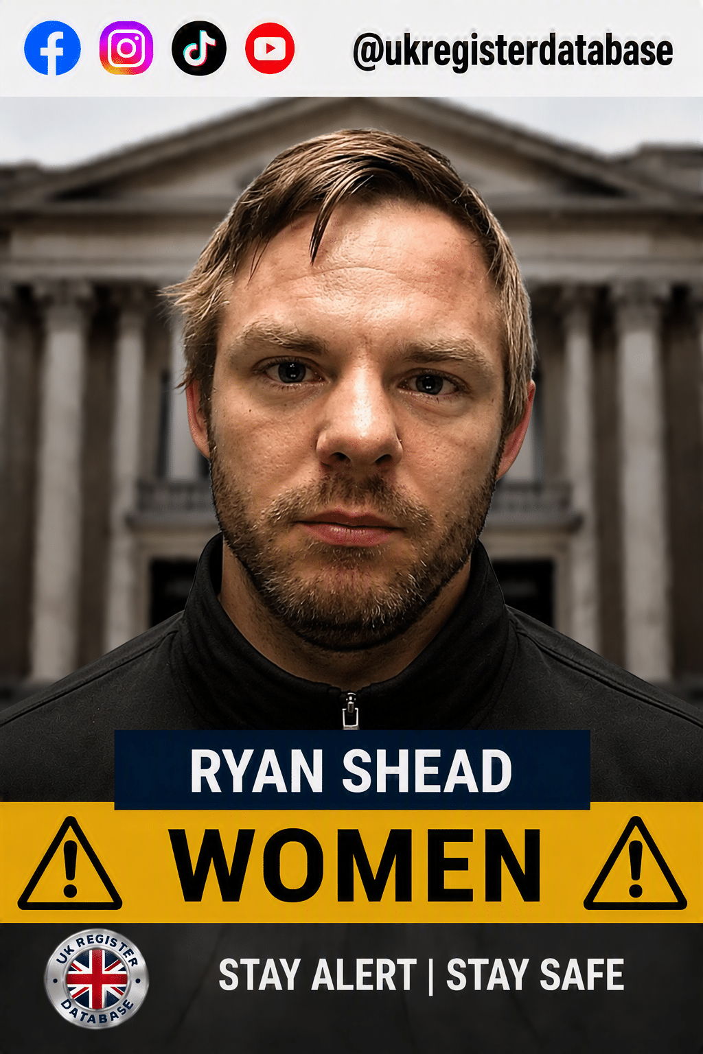 RYAN SHEAD FROM LIVERPOOL JAILED Ryan Shead Jailed for 20 Months for Voyeurism and Breaching Sexual Harm Prevention Order in Liverpool