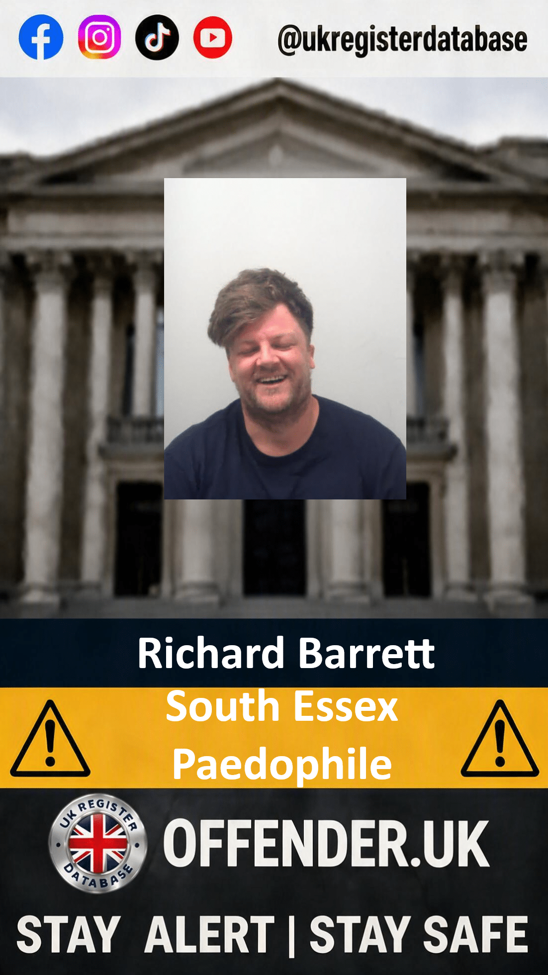 Richard Barrett From South Essex Jailed For Child Abuse Images Richard Barrett Jailed for Child Abuse Images in Essex