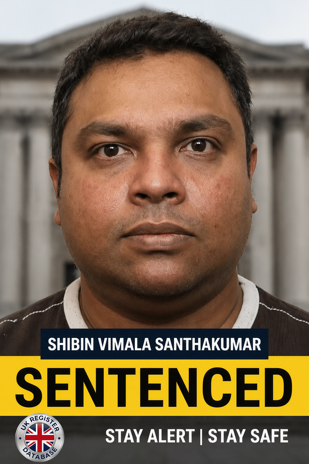 SHIBIN VIMALA SANTHAKUMAR FROM KETTERING JAILED Shibin Vimala Santhakumar Jailed for 11 Years for Child Grooming in Kettering