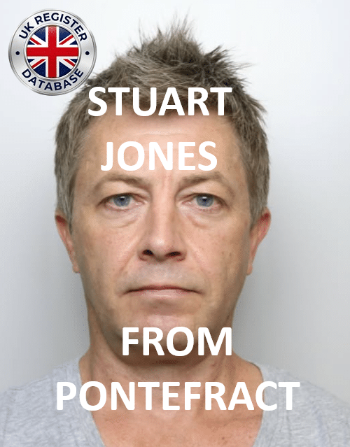 STUART JONES FROM PONTEFRACT JAILED AT LEEDS CROWN COURT Stuart Jones Sentenced for Child Sexual Assault and Illegal Images