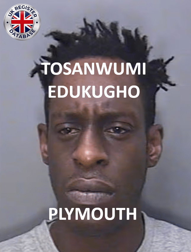 TOSANWUMI EDUKUGHO PLYMOUTH RAPE OF CHILD Tosanwumi Edukugho Sentenced to Nine Years Imprisonment for Rape of a Child