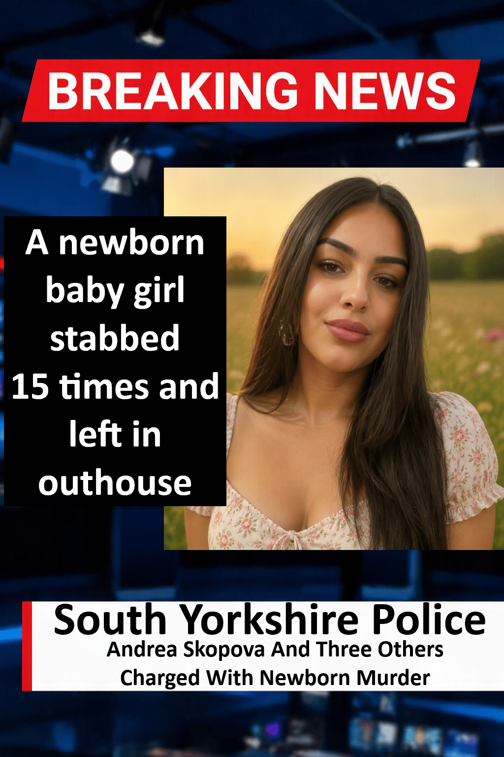 Andrea Skopova And Three Others Charged With Newborn Murder In Sheffield Andrea Skopova and Three Others Charged with Sheffield Newborn Murder