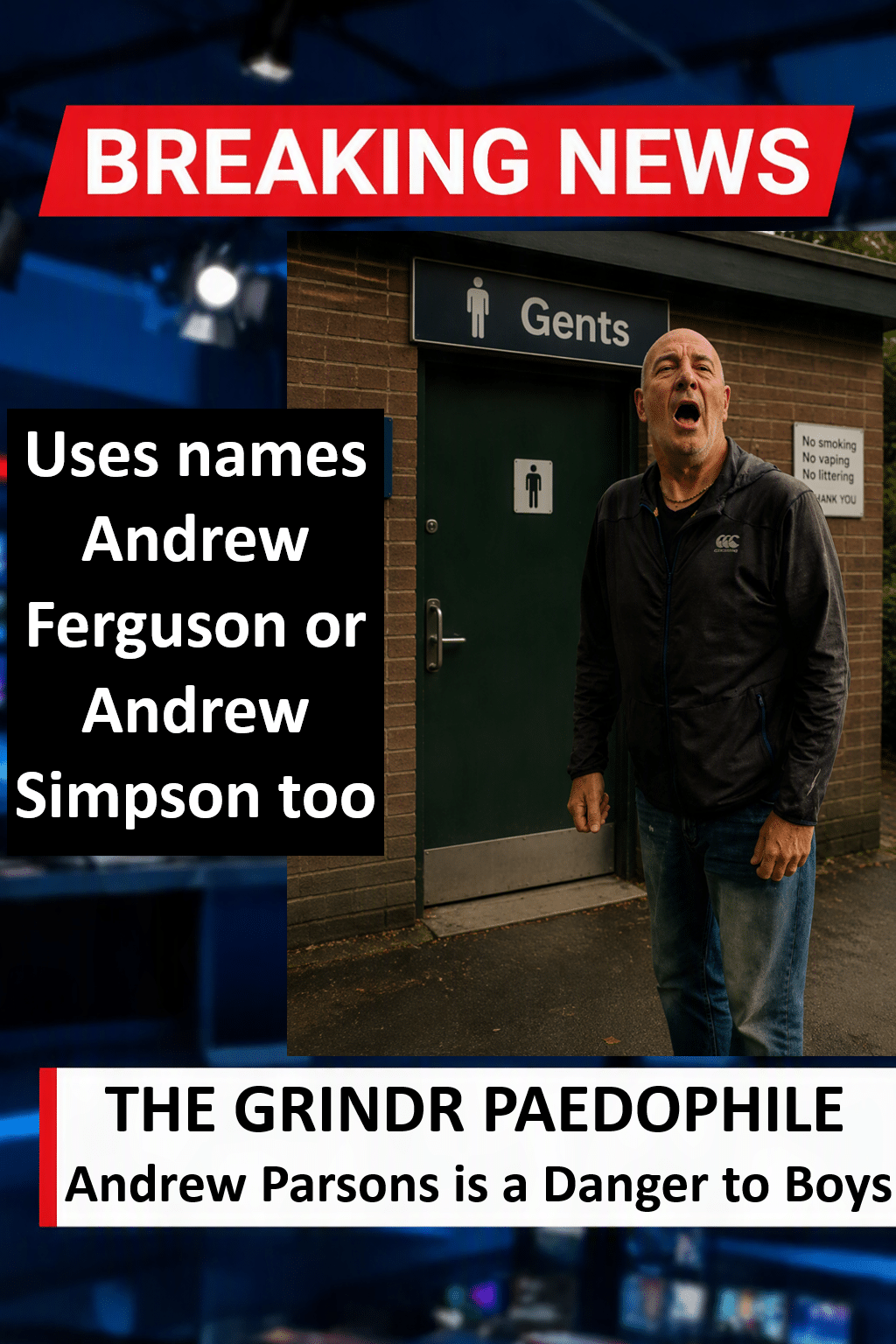 Andrew Parsons Grindr Child Sex Offender