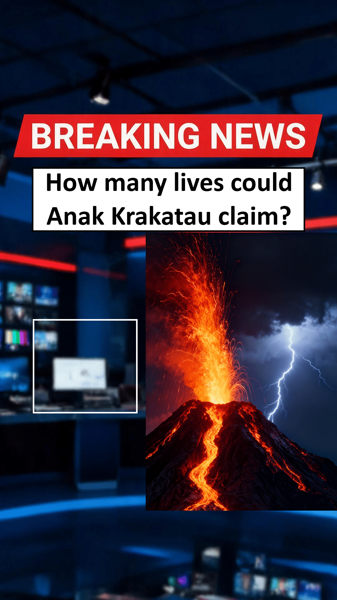 How many lives would Anak Krakatau claim How many lives would Anak Krakatau claim?