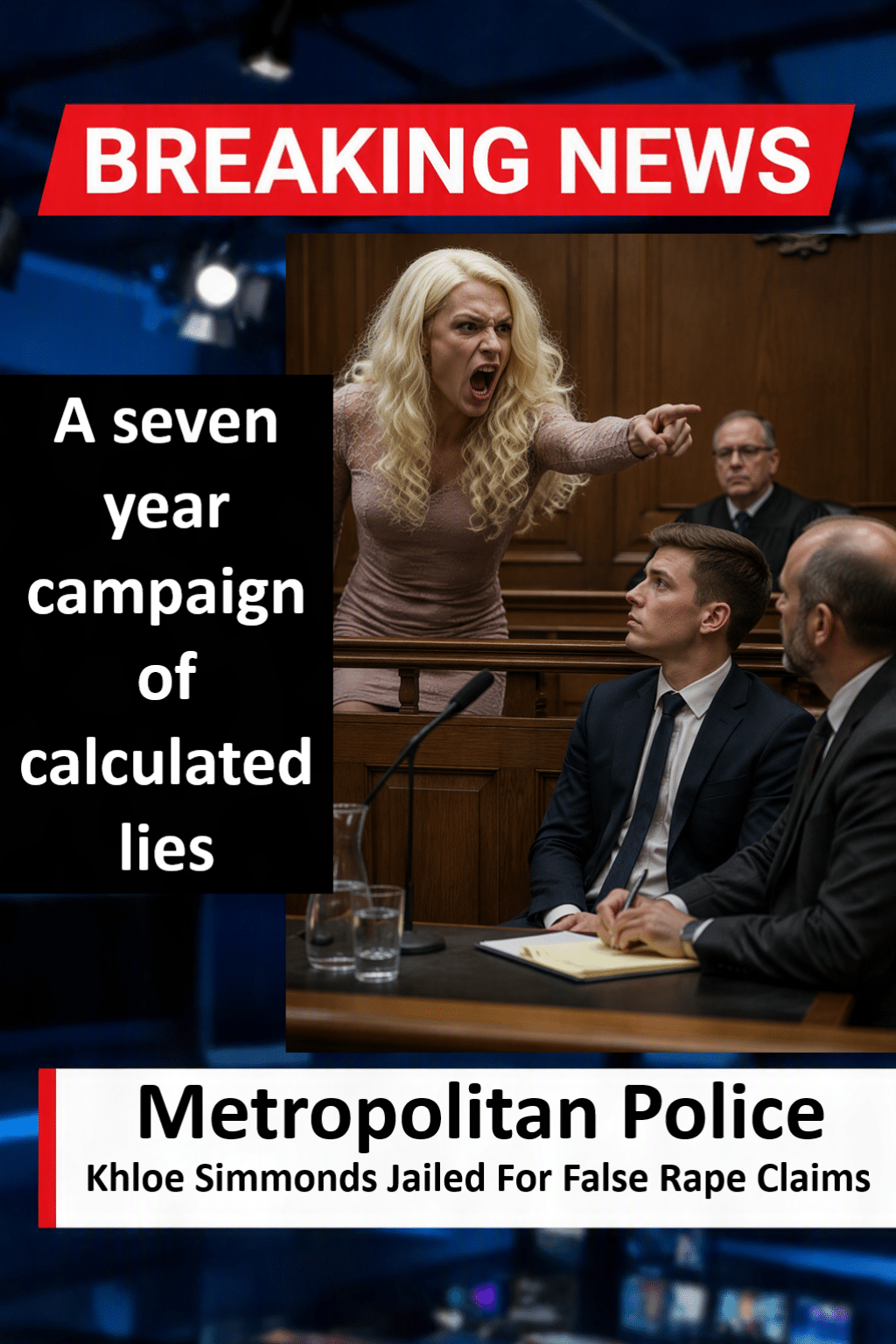 Khloe Simmonds Jailed For 7.5 Years For Serial False Rape Claims Khloe Simmonds Jailed for Seven and a Half Years for Fabricated Rape Allegations