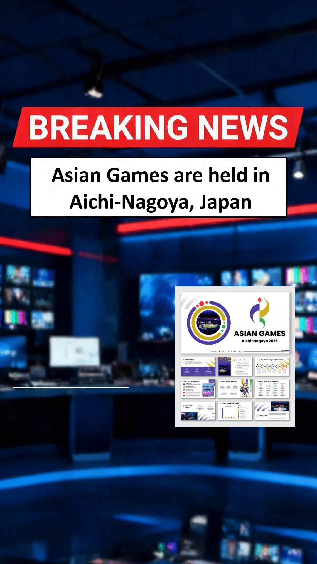 The Asian Games are held in Aichi-Nagoya, Japan
