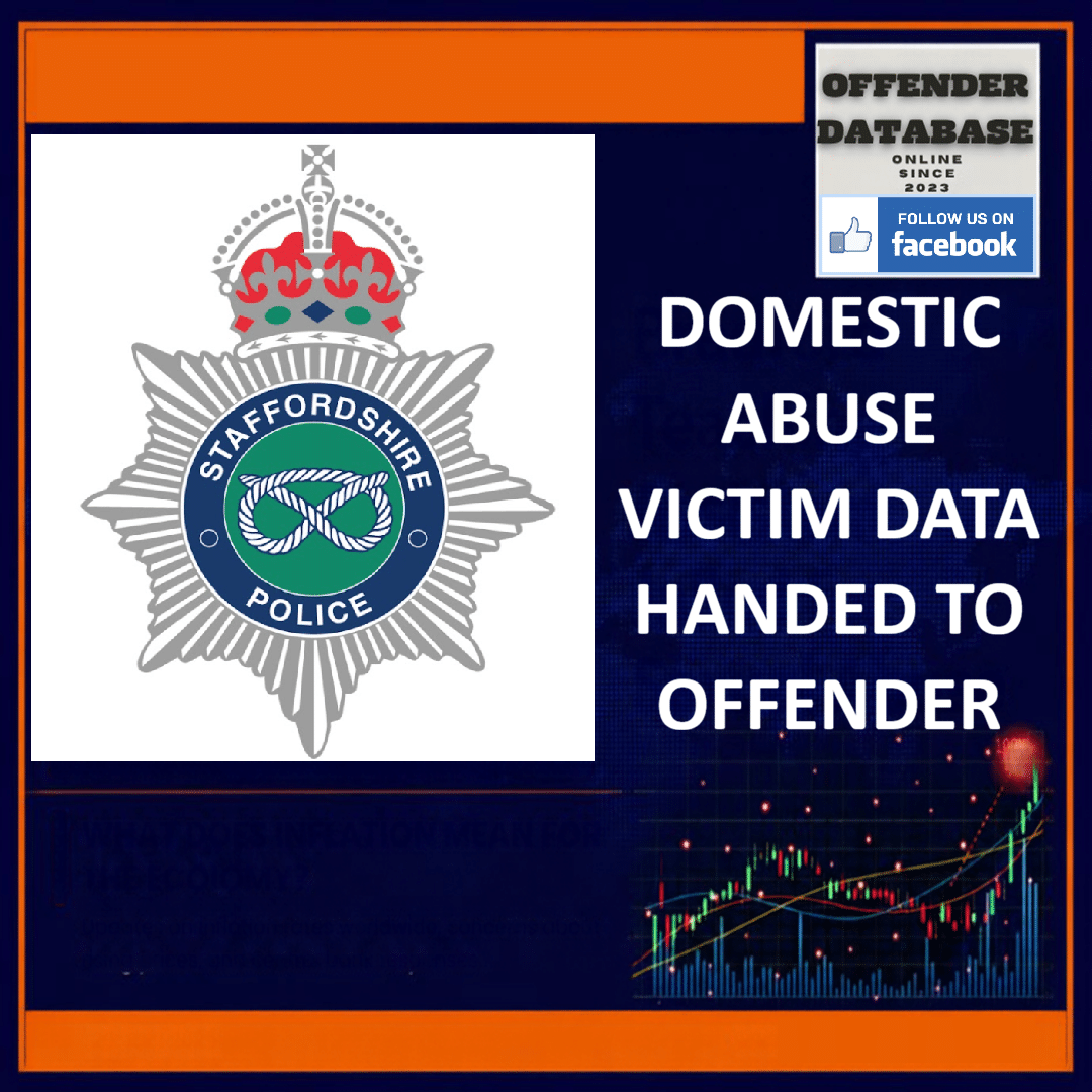 STAFFORDSHIRE POLICE DOMESTIC ABUSE VICTIM DATA HANDED TO OFFENDER Staffordshire Police Domestic Violence Protection Notice Data Breach