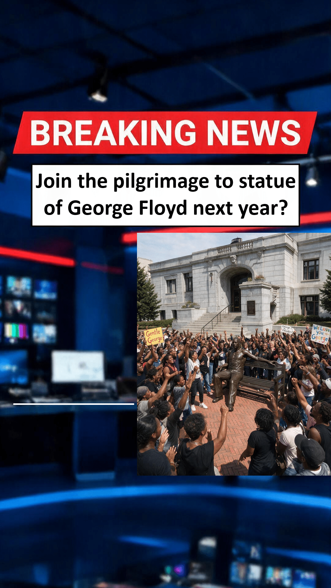 Will you be on the pilgrimage to the statue of George Floyd next year?